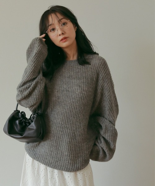 ニット セーター モヘアミックスニット レディース : ZOZOTOWN