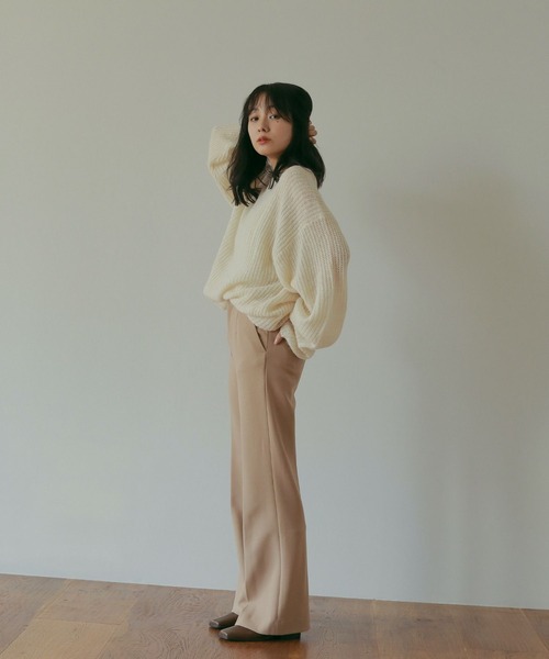 ニット セーター ウィメンズ ”Big Flower” モヘアニット / 235257 KN118 レディース ニット セーター モヘアミックスニット レディース : ZOZOTOWN