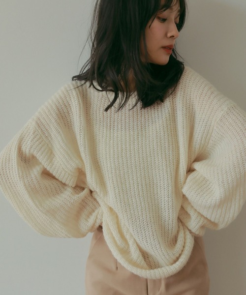 ニット セーター モヘアミックスニット レディース : ZOZOTOWN