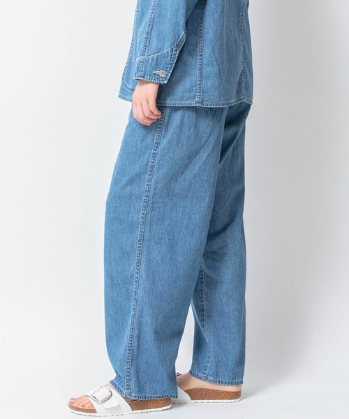 パンツ　ジーパン EDWIN（エドウィン） 大きいサイズ クロップド ジョーツ デニムパンツ