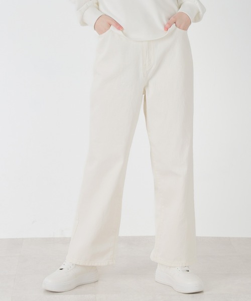 SONO ソーノ レディース デニムパンツ 白 26 サイズ 美品 清潔 上品 楽天市場】デニム《ハイウエストセミワイドホワイトデニム 全4