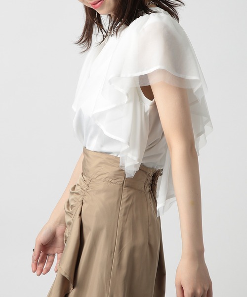 SETUP7（セットアップセブン） tシャツ 半袖 「SETUP7」ラッフルフリル