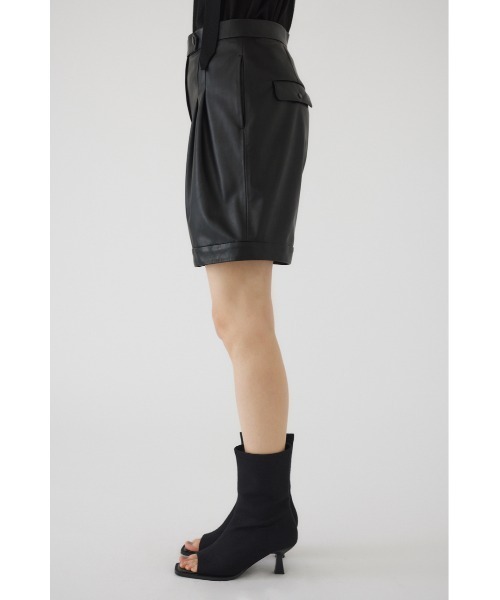 RIM.ARK スラックス パンツ Faux leather half PT レディース