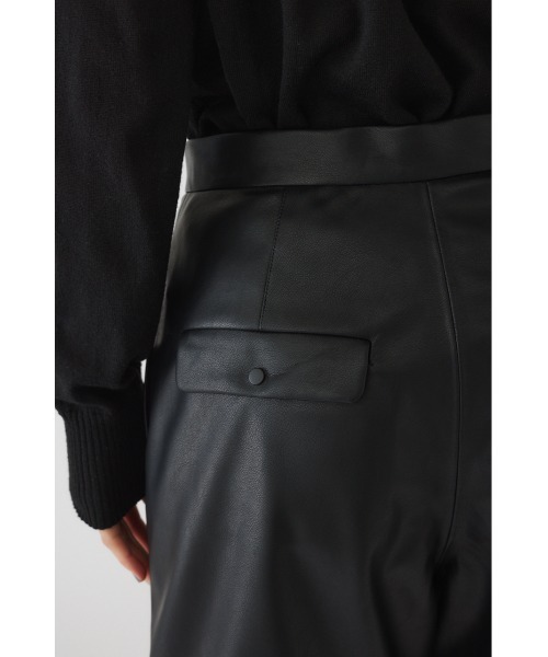 RIM.ARK スラックス パンツ Faux leather half PT レディース