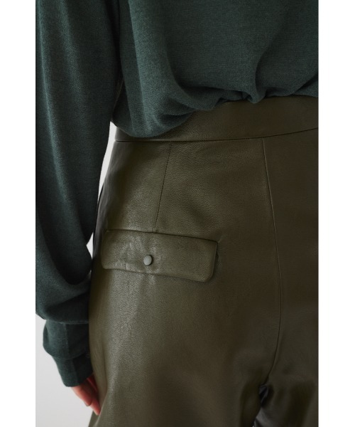 RIM.ARK スラックス パンツ Faux leather half PT レディース