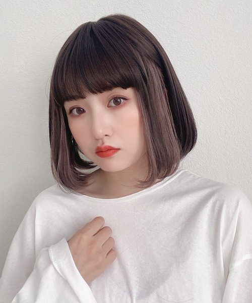 ミディアムショートウィッグレディース ウィッグ ボブ 自然 フルウィッグ ショート 小顔効果 通気