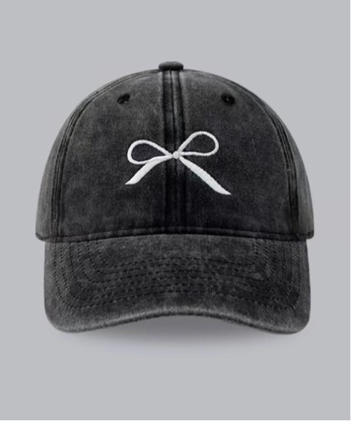 M me eme 3wayリボンキャップ ブラック M me eme エムミーエメ 3way ribbon cap - メルカリ