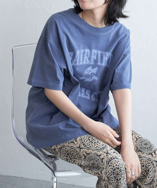 VENCE EXCHANGE tシャツ FAIRFIELD ピグメントT レディース : ZOZOTOWN