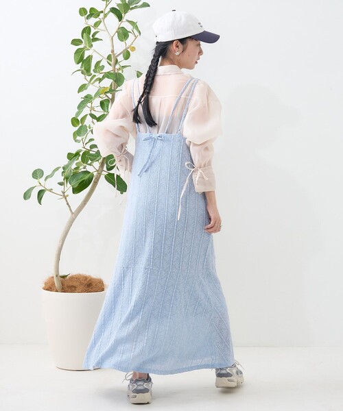 FREAK'S STORE ワンピース ストライプレース キャミワンピース