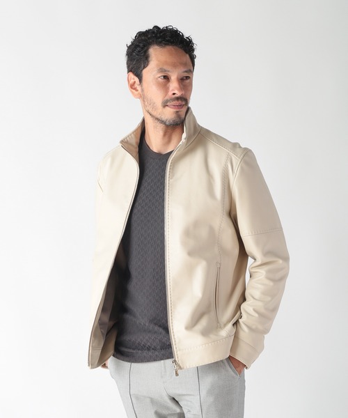 MEN'S BIGI（メンズビギ） ブルゾン アウター スタンドカラークローム