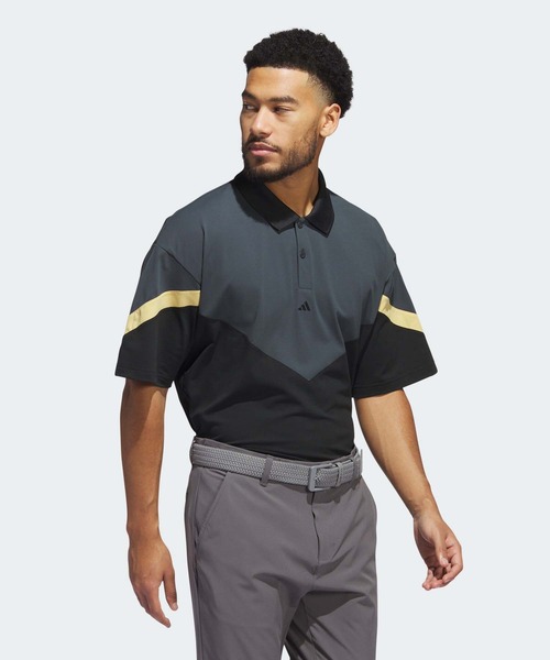 adidas ポロシャツ ツイストニット オーバーサイズ カラー