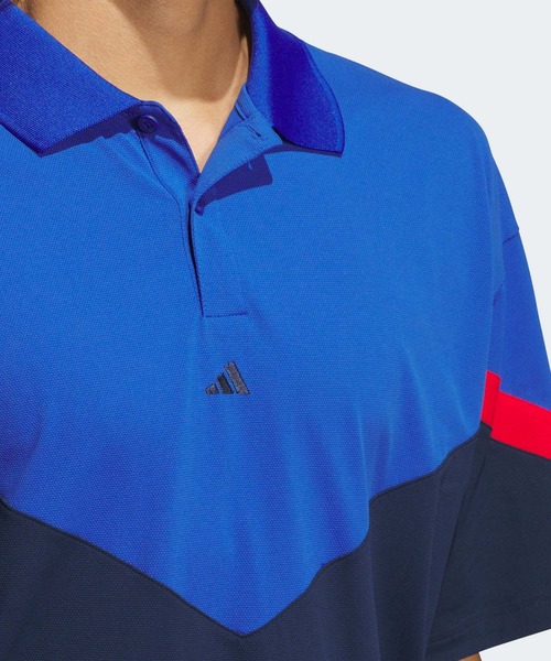 adidas ポロシャツ ツイストニット オーバーサイズ カラー