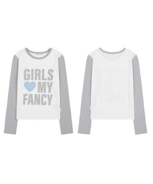tシャツ A'GEM/9 × .kom 「 FANCY CLUB/ファンシークラブ」 GIRLS MY FANCY LONG SLEEVE/ガールズマ A'GEM/9 × .kom 『 FANCY CLUB/ファンシークラブ』 GIRLS MY