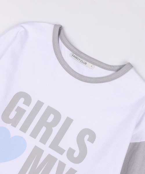 tシャツ A'GEM/9 × .kom 「 FANCY CLUB/ファンシークラブ」 GIRLS MY FANCY LONG SLEEVE/ガールズマ FANCY CLUB tシャツ A'GEM/9 × .kom 「 CLUB/ファンシークラブ