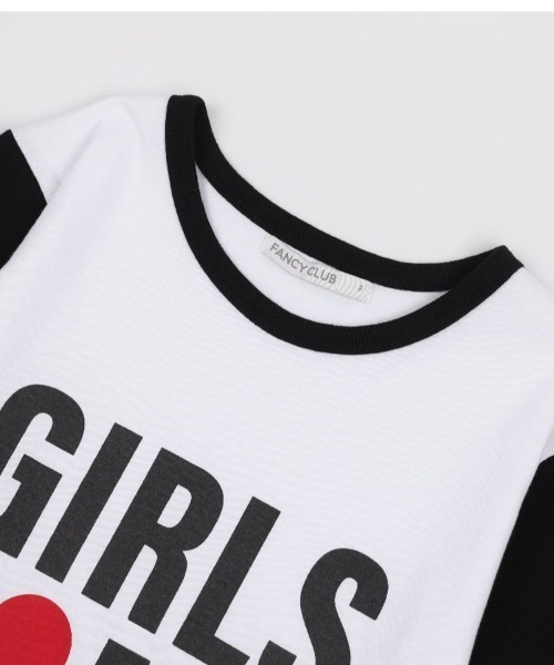 tシャツ A'GEM/9 × .kom 「 FANCY CLUB/ファンシークラブ」 GIRLS MY FANCY LONG SLEEVE/ガールズマ A'GEM/9 × .kom 『 FANCY CLUB/ファンシークラブ』 GIRLS MY