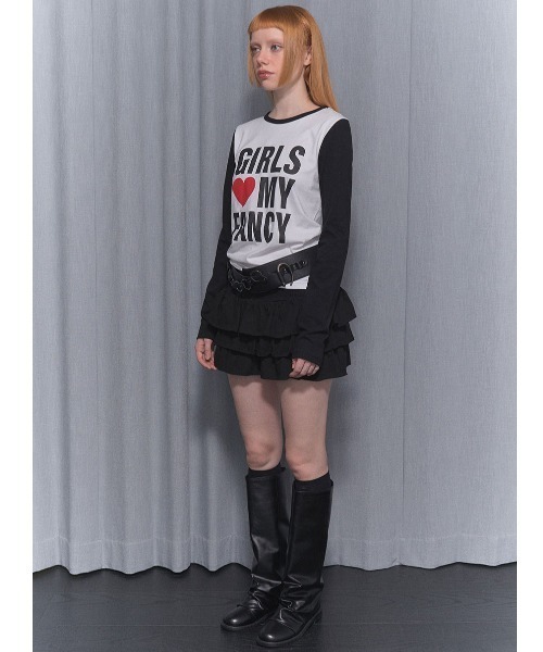 tシャツ A'GEM/9 × .kom 「 FANCY CLUB/ファンシークラブ」 GIRLS MY FANCY TEE/ガールズマイファンシー T A'GEM/9 × .kom 『 FANCY CLUB/ファンシークラブ』 GIRLS MY