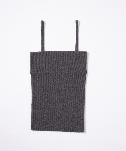 Elegancese キャミソール 「elegancese」Rib camisole カシミヤ
