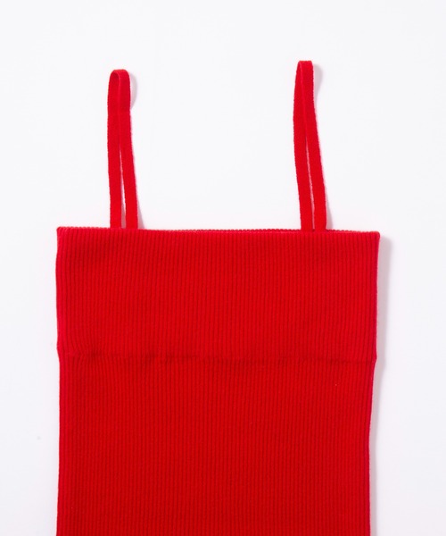 キャミソール 「elegancese」Rib camisole　カシミヤ100% Elegancese キャミソール 「elegancese」Rib camisole カシミヤ