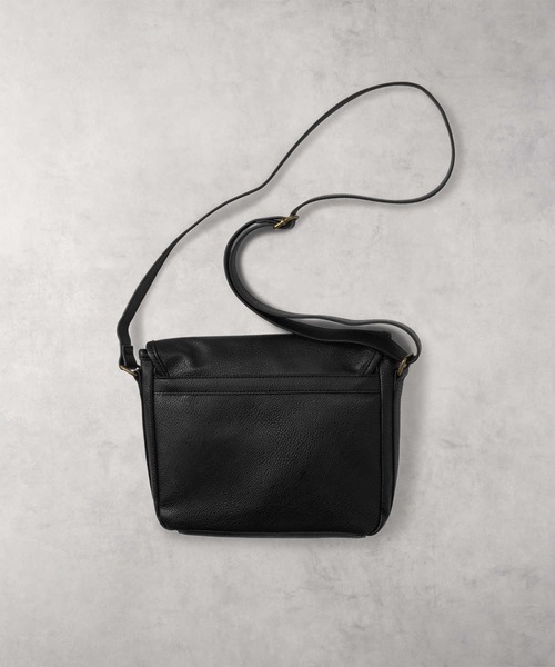 back number 黒 ボックス型 バッグ ショルダーバッグ BACK NUMBER（バックナンバー）の「【BACK NUMBER】PUボックス