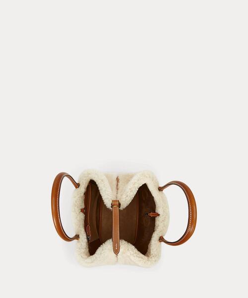 【RALPH LAUREN】シアリングレザー ミディアム Bellport トート シアリングレザー ミディアム Bellport トート | ラルフ