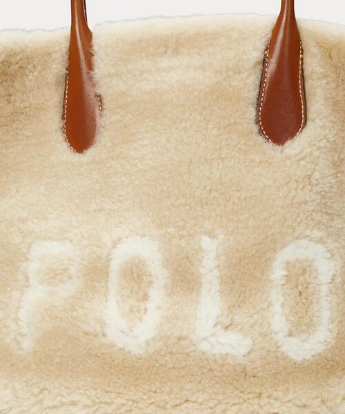 POLO RALPH LAUREN トートバッグ シアリングレザー ミディアム