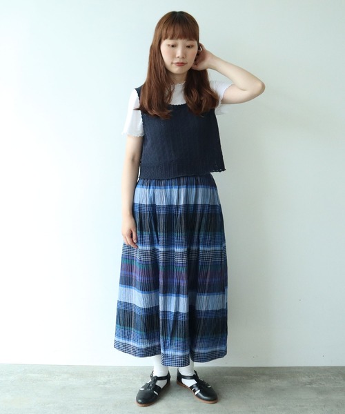 bulle de savon スカート BIG CHECK : ZOZOTOWN Yahoo!店 - 通販