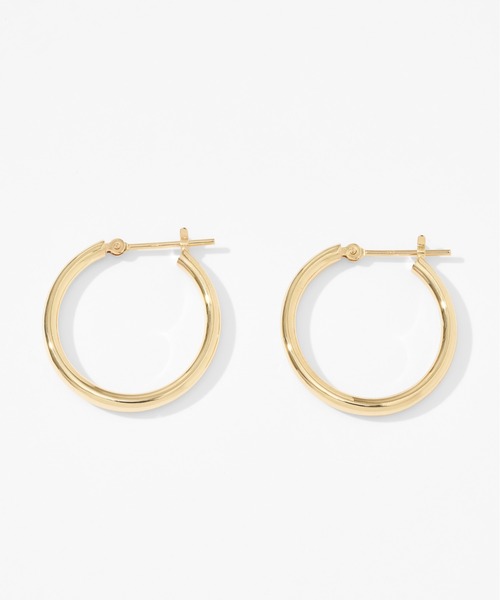 Jewel closet by L&Co. ピアス K10 フープ ピアス 2.0x20 レディース