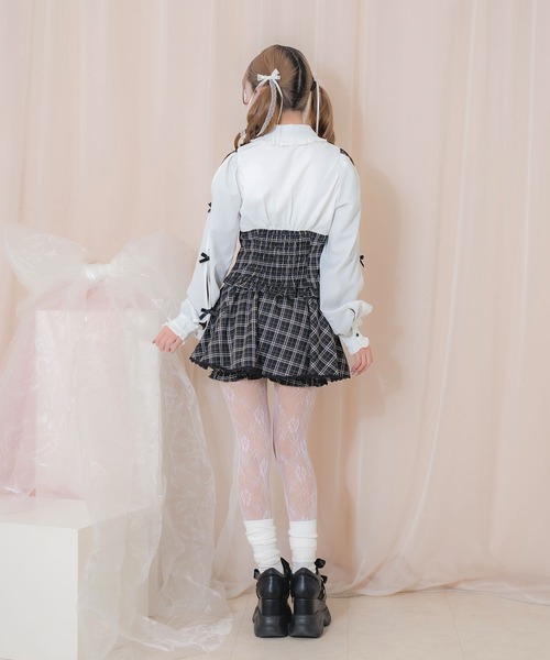 Honey Cinnamon（ハニーシナモン） セットアップ ラッフルレース配色