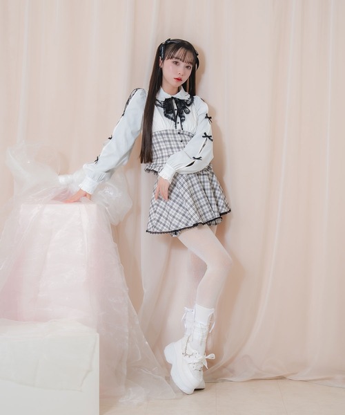 Honey Cinnamon（ハニーシナモン） セットアップ ラッフルレース配色