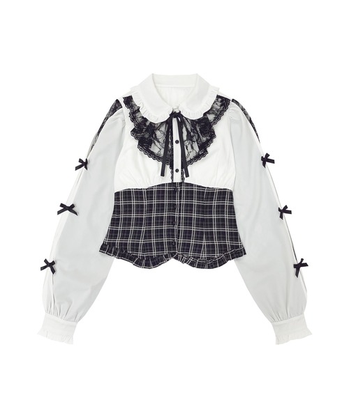 Honey Cinnamon（ハニーシナモン） セットアップ ラッフルレース配色