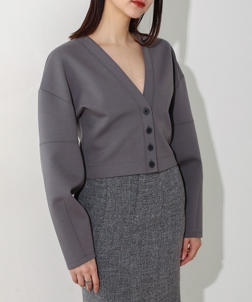 カーディガン 「CIEL'AIR」SHORT CARDIGAN レディース