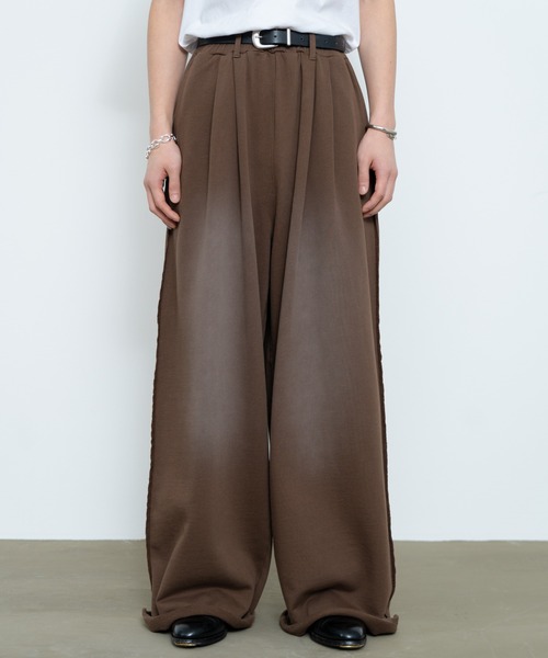 SINSS スウェットパンツ ジャージ Two tuck breach sweatpants