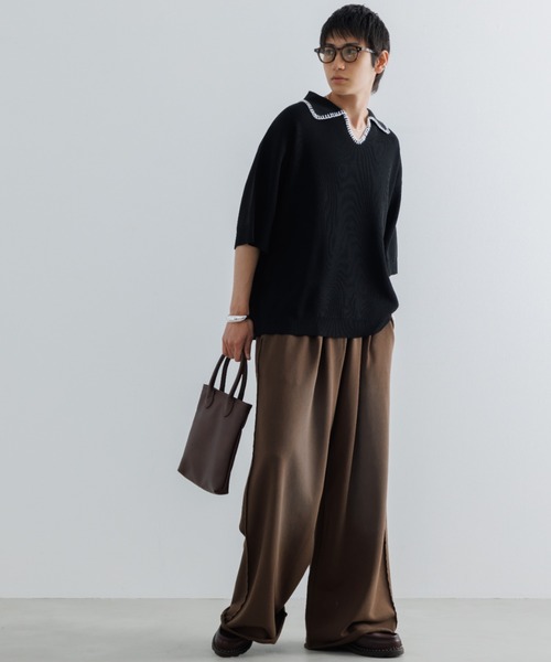 SINSS スウェットパンツ ジャージ Two tuck breach sweatpants