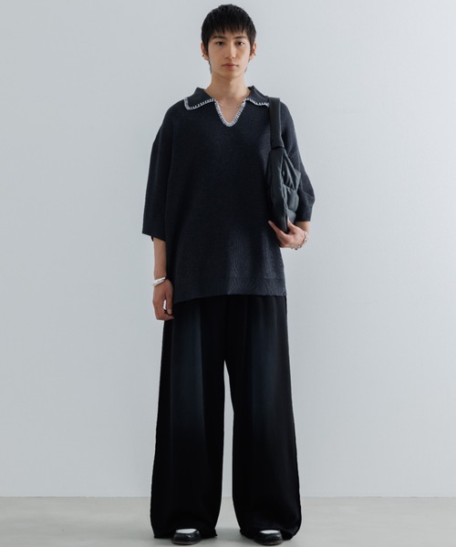 SINSS スウェットパンツ ジャージ Two tuck breach sweatpants