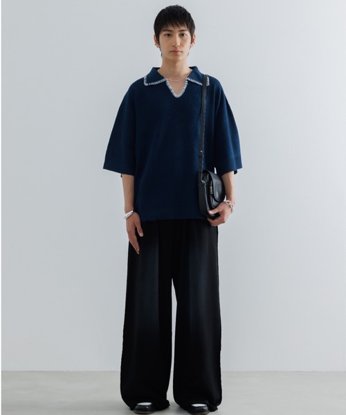 SINSS スウェットパンツ ジャージ Two tuck breach sweatpants