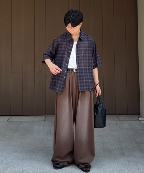 SINSS スウェットパンツ ジャージ Two tuck breach sweatpants