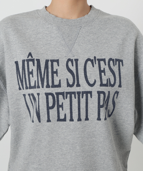 SLOBE IENA トレーナー スウェット MEME SI CEST 裏毛プル