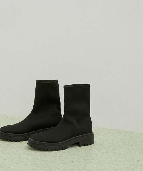 「ADAM ET ROPE'」 ショートブーツ 23.0cm ブラック レディース_画像8