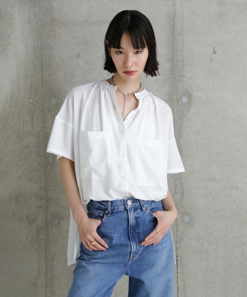 ブラウス シャツ 「WEB・一部店舗限定」スキッパーブラウス レディース