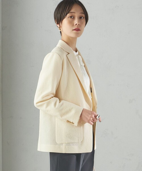 SHIPS ベージュ テーラードジャケット SHIPS（シップス） ジャケット テーラードジャケット 「手洗い可能