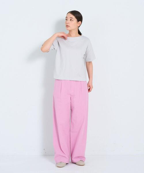 【ADIEU TRISTESSE】ストレッチワイドパンツ 38 綿ポリエステルストレートパンツ】｜【ADIEU TRISTESSE(アデュー