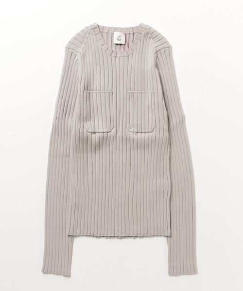 6 長袖ニット - グレー レディース : ZOZOTOWN Yahoo!店 - 通販