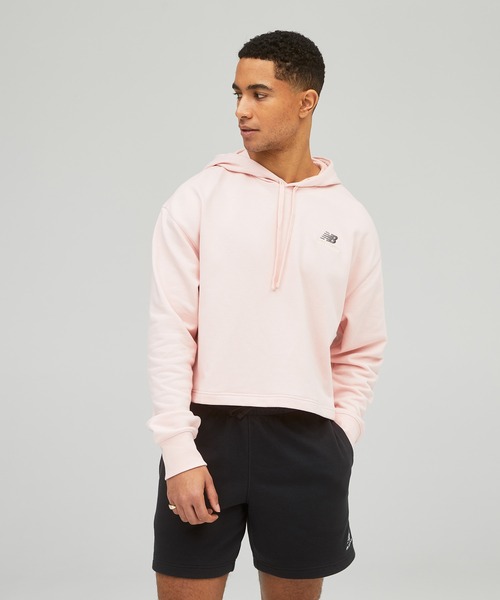 「New Balance」 プルオーバーパーカー 1 ピンク レディース