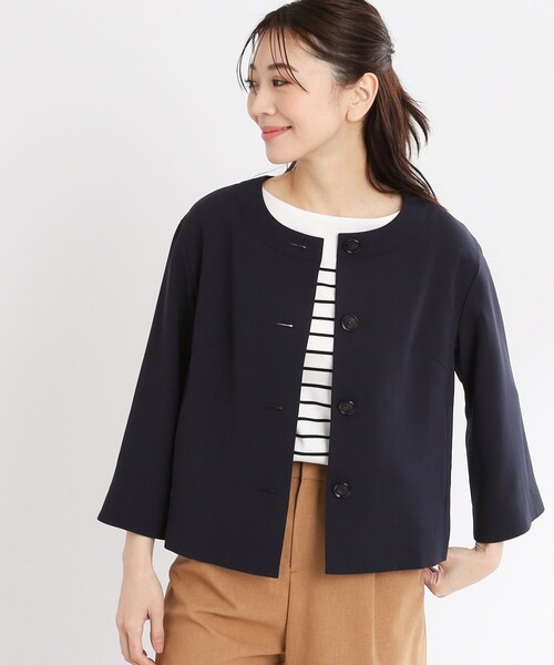 ✨美品✨　SUAVELE ノーカラージャケット Reflect ジャケット ノーカラージャケット 「夏SALE／UVカット