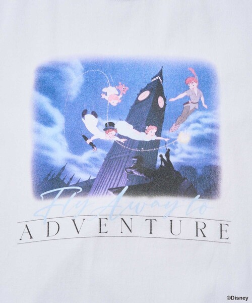 DISNEY ピーターパン ムービーTシャツ ディズニー オフィシャル セール】【DISNEY Perter Pan】 ビッグフロントプリントTシャツ