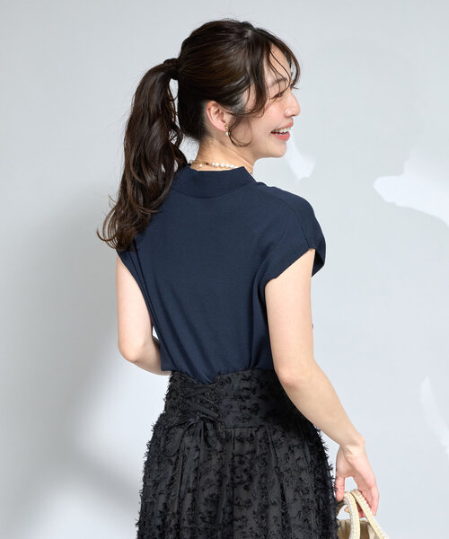 ニット セーター 手洗い可 / UVカット / 接触冷感 / 機能性フレンチプルオーバー レディース 手洗い可 / UVカット / 接触冷感 / 機能性フレンチプルオーバー