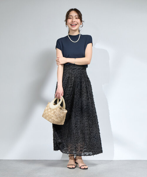 La boutique BonBon クールタッチUVハイネックフレンチニット La boutique BonBon（ラブティックボンボン）の「クールタッチUV