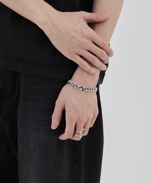 WYZ ブレスレット マンテルデザイン 喜平 チェーンブレスレット メンズ