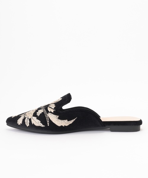 サンダル・ミュール FLOR SANDALS THE Yon サンダル ビックフラワーモチーフミュール レディース