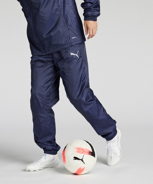 Puma ピステパンツ ネイビー/レッド プーマピステパンツ（サッカー、フットサル ウエア）｜サッカー